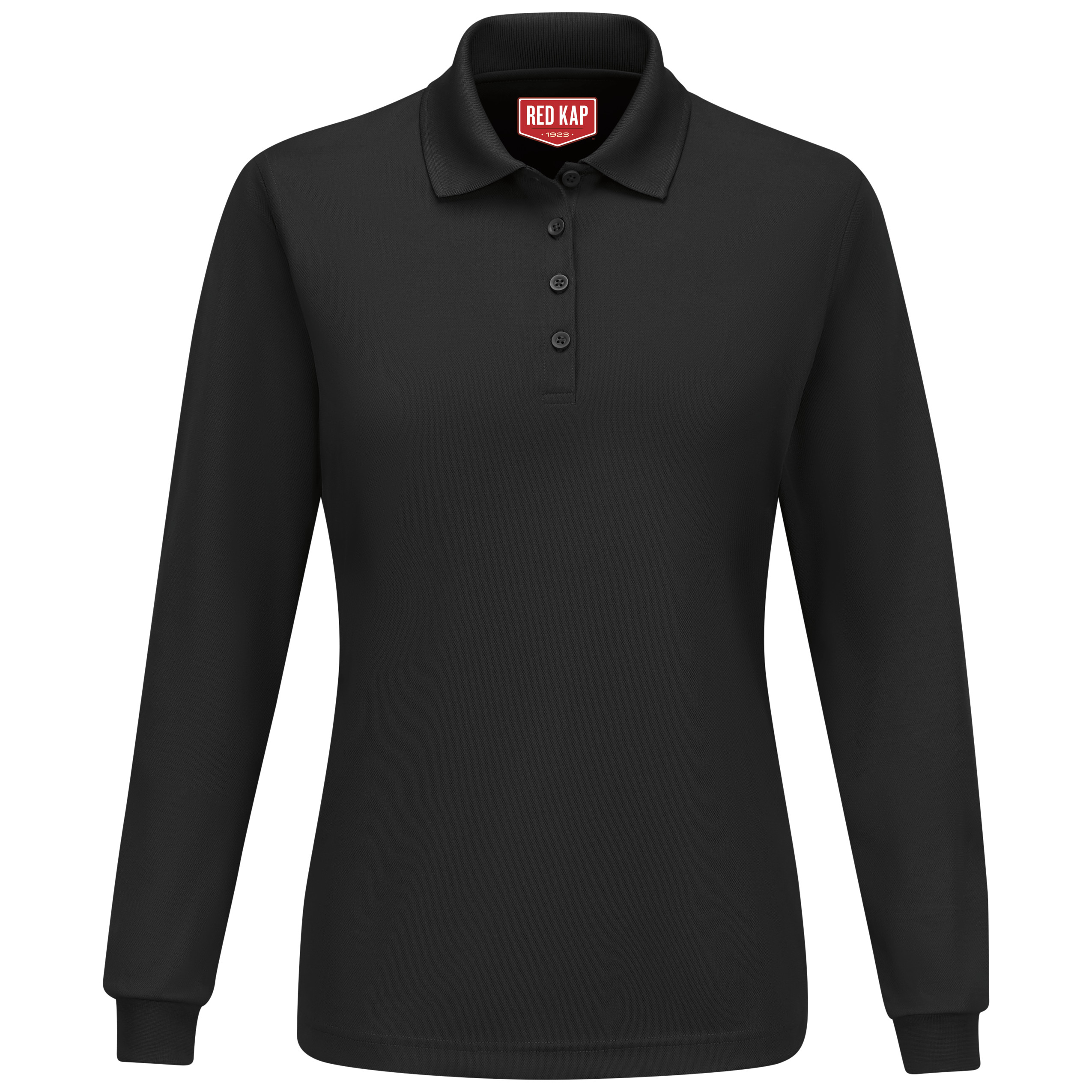 Women‘s Long Sleeve Performance Knit Polo-Red Kap