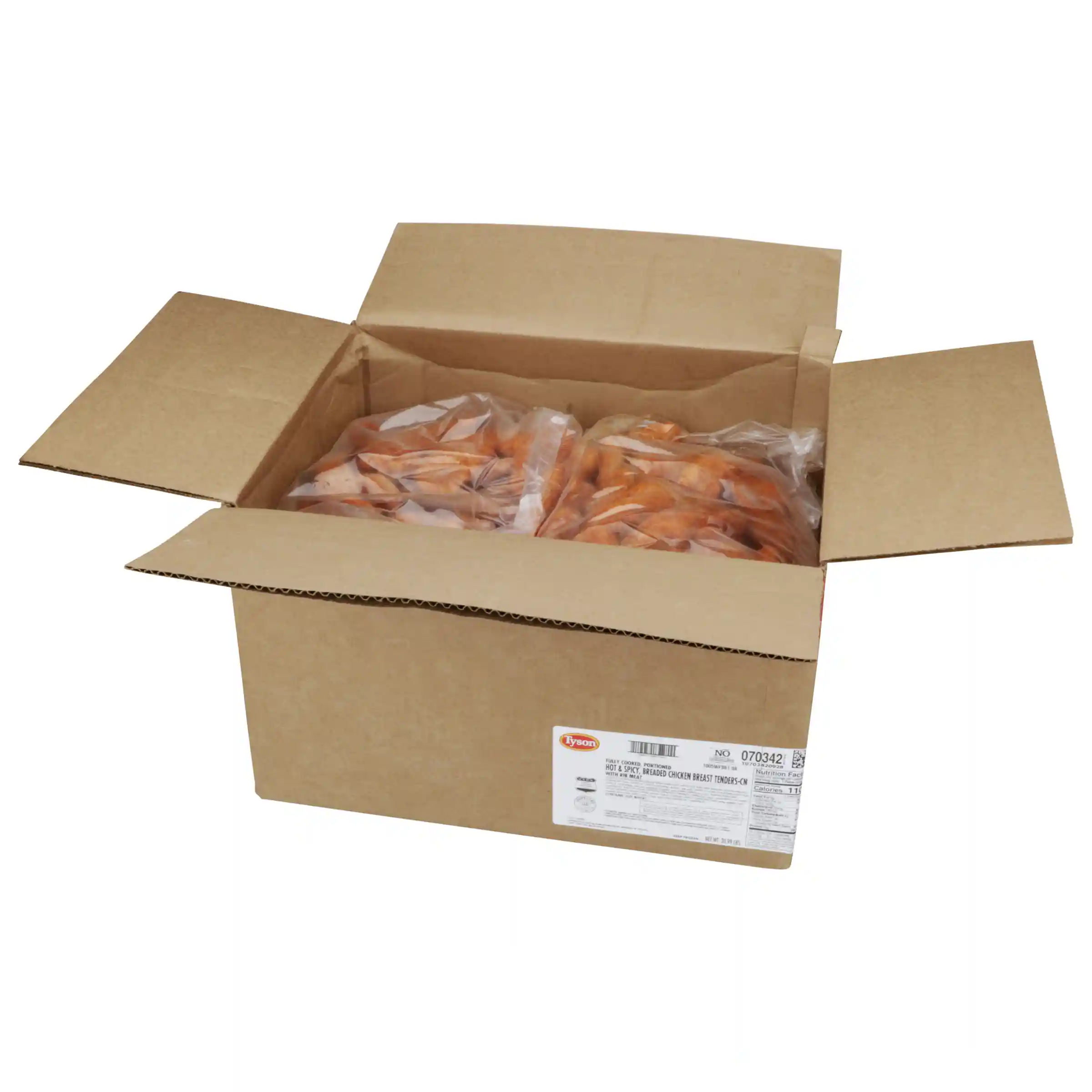 Tyson® Fully Cooked Whole Grain Breaded Hot & Spicy MWWM Chicken Tenders, CN 2.05 oz._image_4