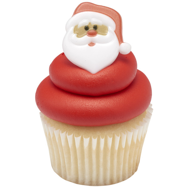 Santa Claus Cupcake Rings