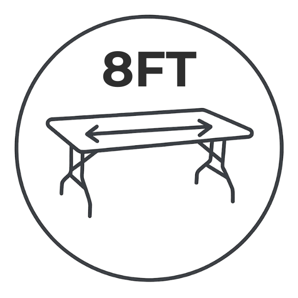 Fits Standard 8'w Tables