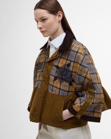 Barbour x ERDEM Trapezjacke Reversible Clover Showerproof 