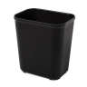 Rubbermaid Commercial, Fire Resistant, 7 gal, Resin, Black, Rectangle, Receptacle
