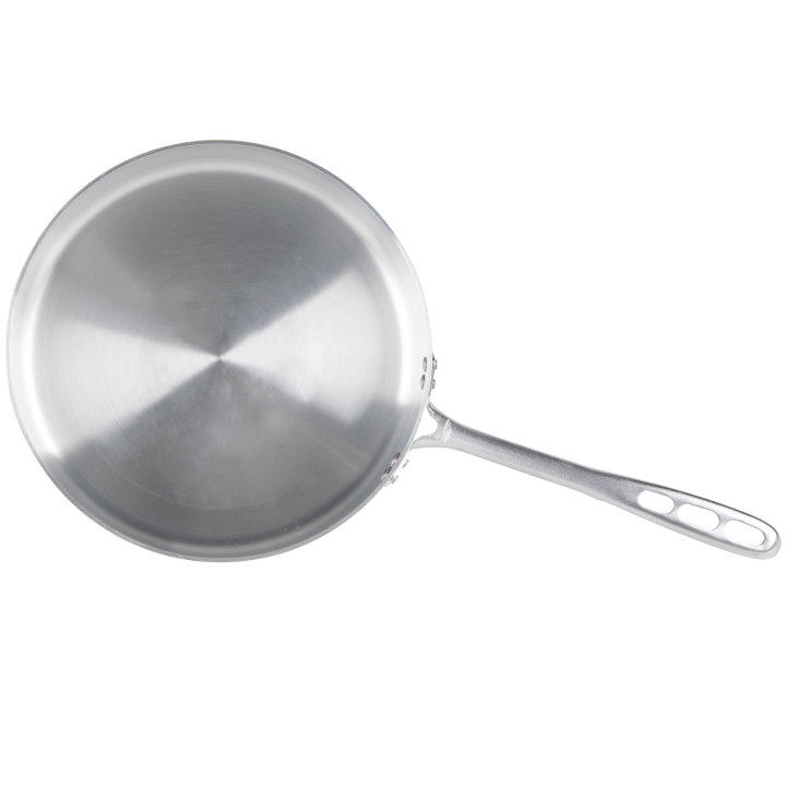 12-inch 5-quart Wear-Ever® aluminum sauté pan in natural finish with plated TriVent™ handle