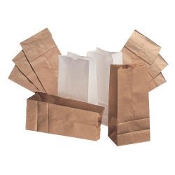 Brown Kraft Paper Bag, 7.06 x 4.5 x 13.75 Inch