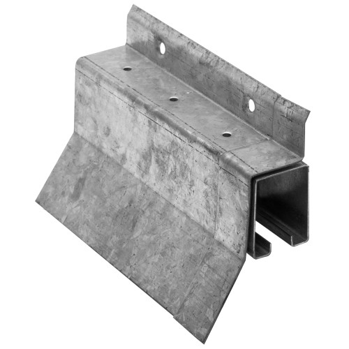 Hillman Galvanized Box Rail Face Mount Covered 8'