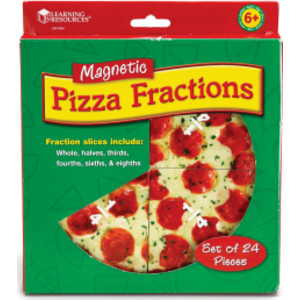 Magnetic Pizza Fraction Set, Pack of 6