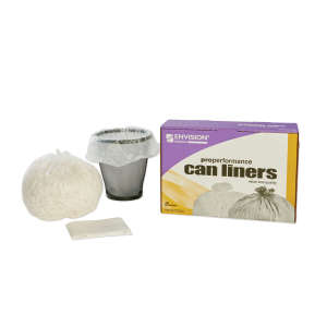 NSN8105015170803, AbilityOne®, SKILCRAFT HDPE ProPerformance Liner, 4 gal Capacity, 17 in Wide, 18 in High, 12 Microns Thick, Natural