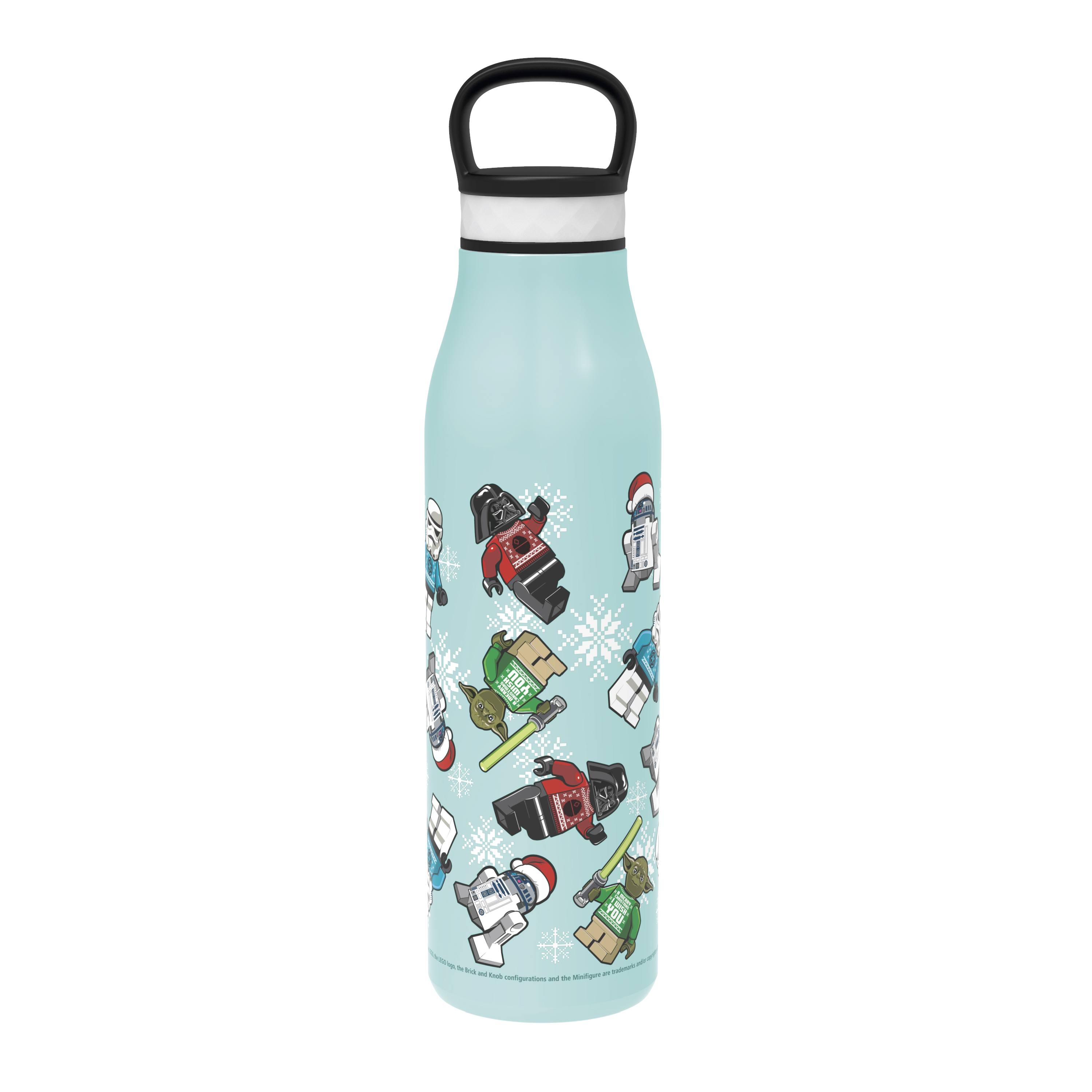 Lego Star Wars 20 ounce Stainless Steel Vacuum Insulated Water Bottle, R2-D2, Yoda and Darth Vader slideshow image 1 Lego Star Wars 20 ounce Stainless Steel Vacuum Insulated Water Bottle, R2-D2, Yoda and Darth Vader slideshow image 1