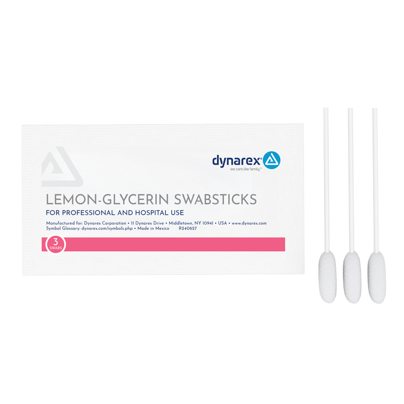 Lemon-Glycerin Swabsticks, 3 swabsticks per packet - 1216