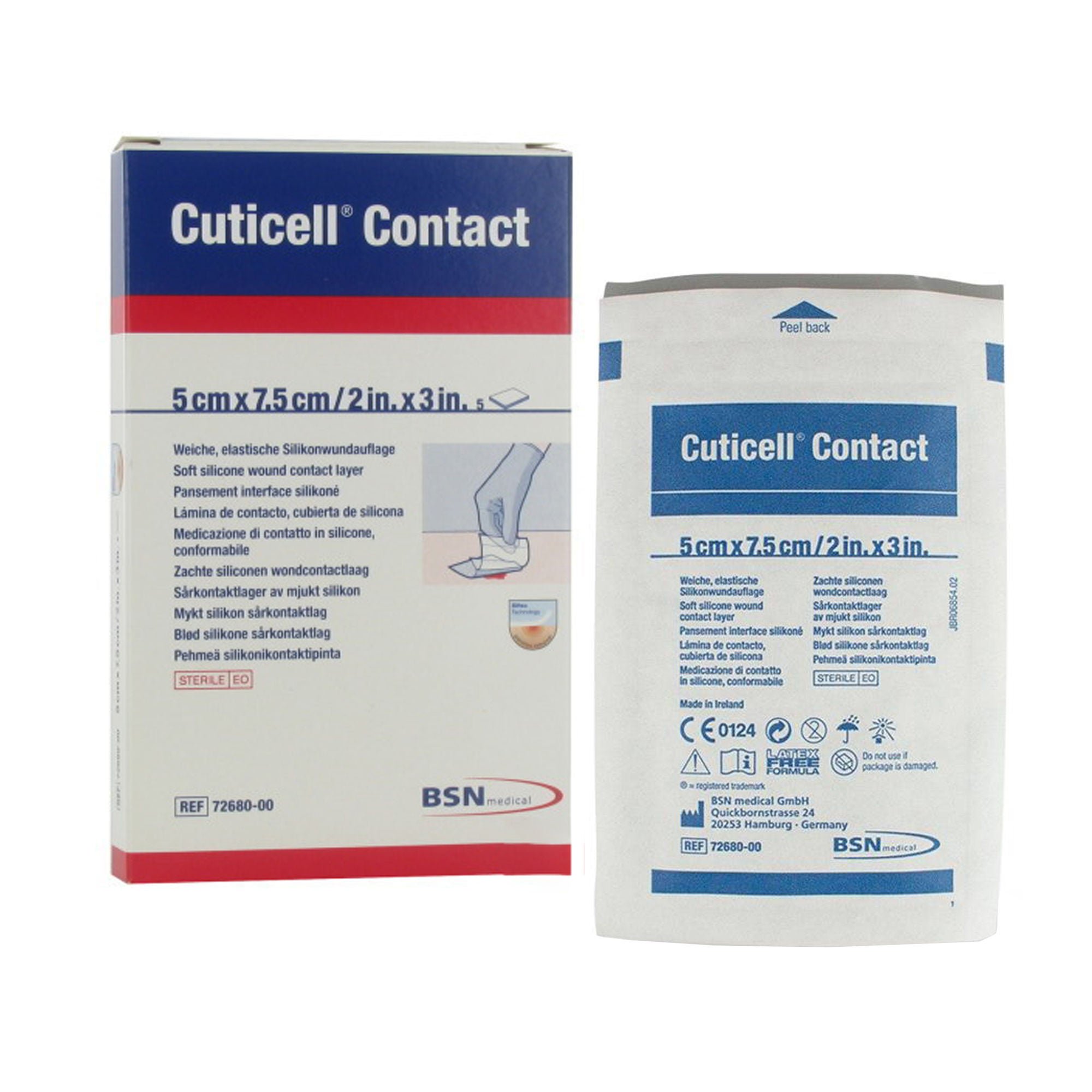 Cuticell® Contact® Wound Contact Layer Dressing, 5 x 7.5 cm