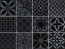 Vivid Black 4×4 Decorative Tile Glossy