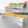 Half-long-size 4-inch-deep Super Pan V® stainless steel steam table pan