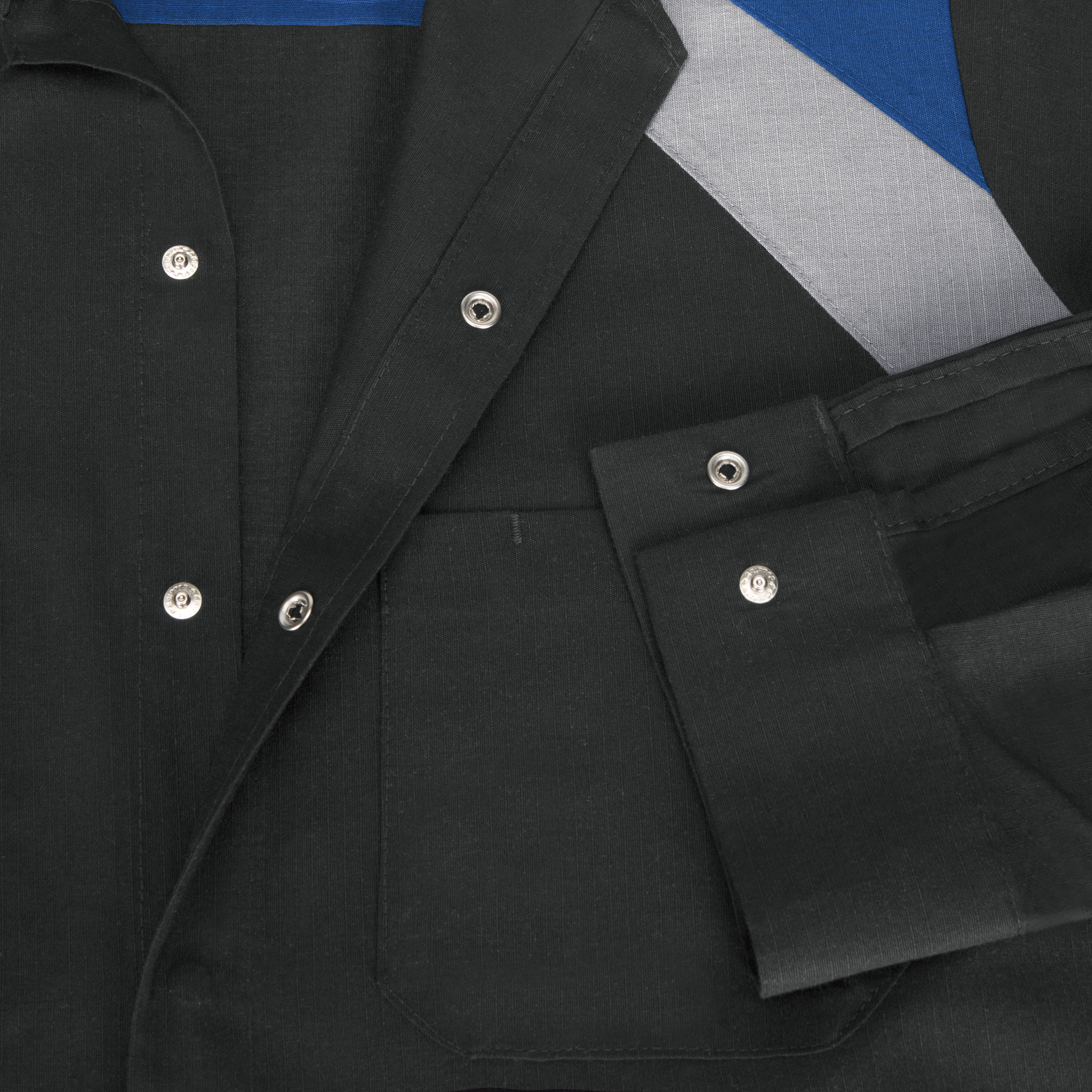 Red Kap Men's Long Sleeve Tri-Color Shop Shirt - Picture 14 of 16