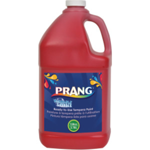 Washable Tempera Paint, Red, 1 Gal