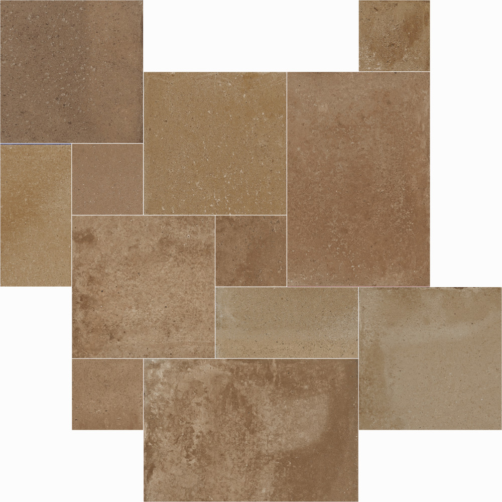 Adagio Rosso Modular 25-5/8 in. x 51-1/8 in. Porcelain Floor and Wall Tile