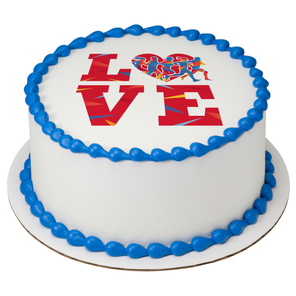 Track Love PhotoCake® Edible Image®
