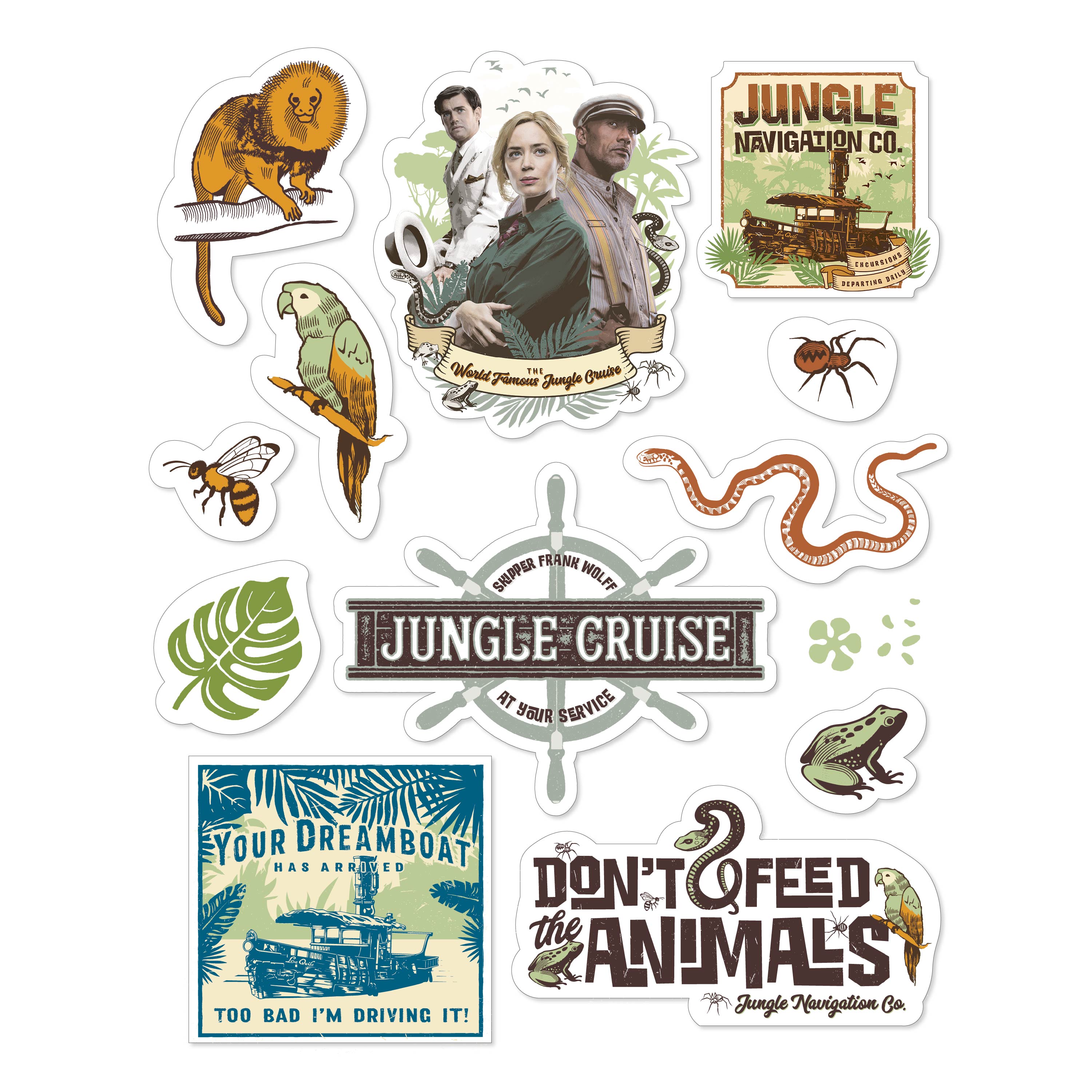 Jungle Cruise 20 ounce Insulated Tumbler with Stickers, Frank and Lily slideshow image 4 Jungle Cruise 20 ounce Insulated Tumbler with Stickers, Frank and Lily slideshow image 4