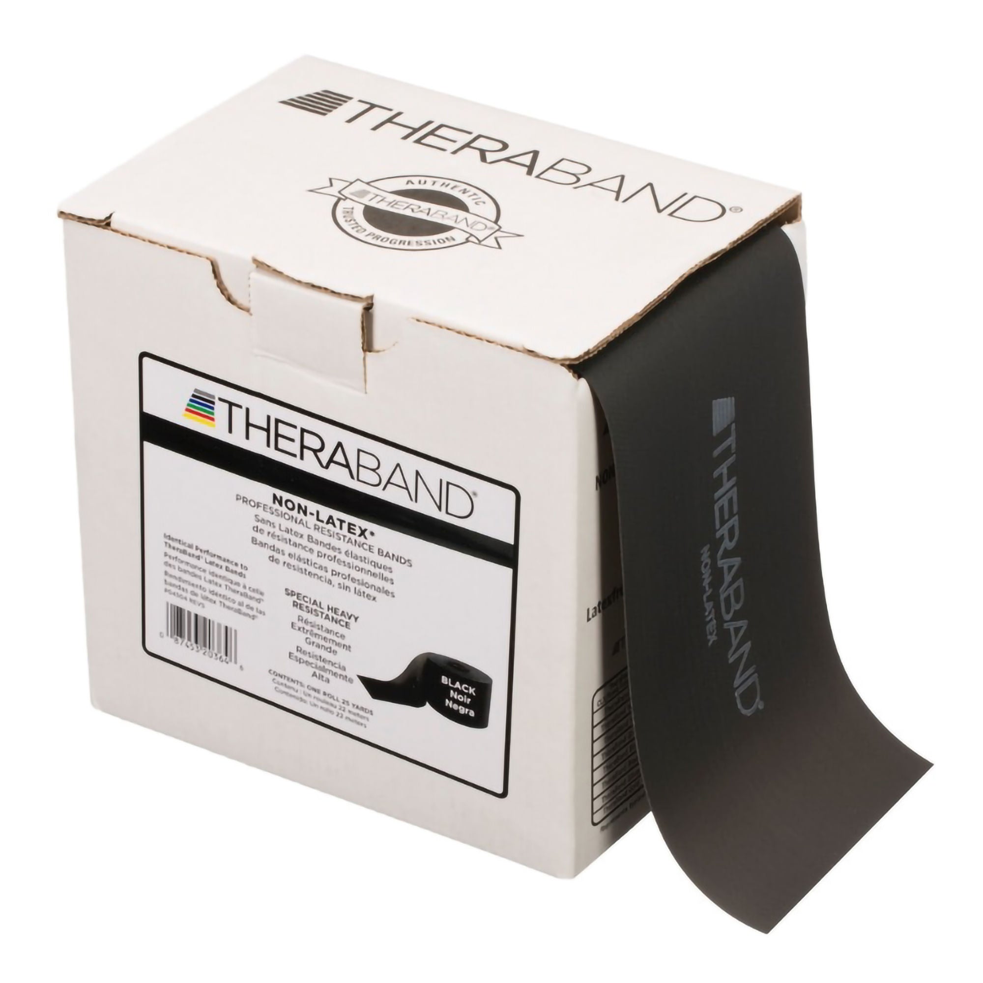 TheraBand® Exercise Resistance Band, Black, 6 Inch x 25 Yard, X-Heavy Resistance