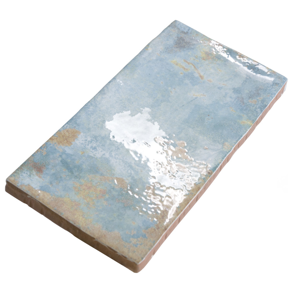 Biarritz Blue 3 in. x 6 in. Ceramic Wall Tile