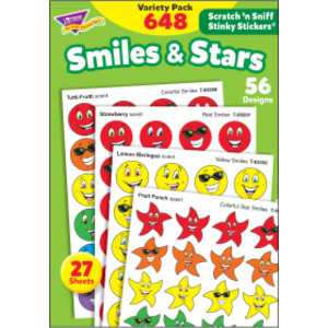 Smiles & Stars Stinky Stickers&reg; Variety Pack, 648 ct