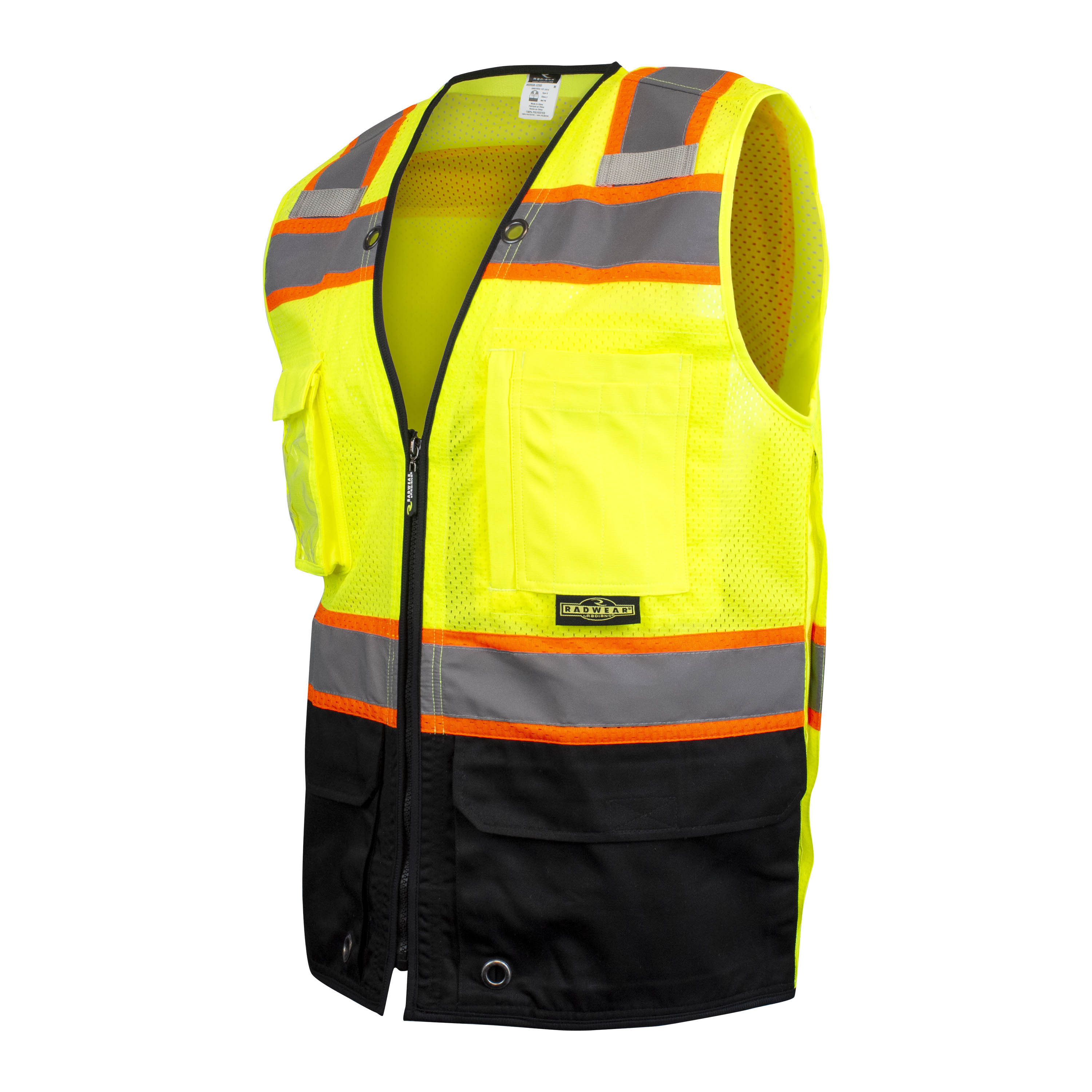 Radians SV51B Two Toned Type R Class 2 Color-Blocked Vest with Zipper ...