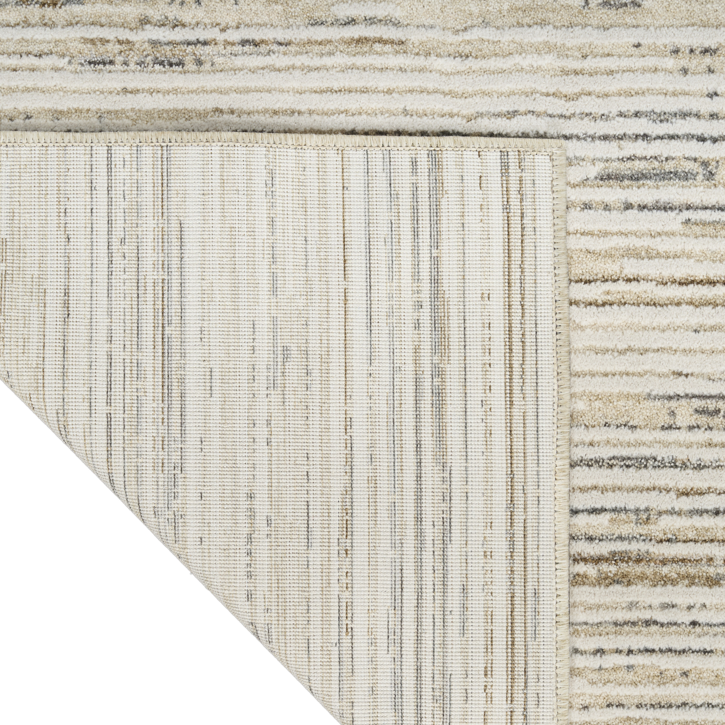 Calvin Klein CK078 Summit 2'2" x 12' Ivory Multicolor Modern Indoor Rug