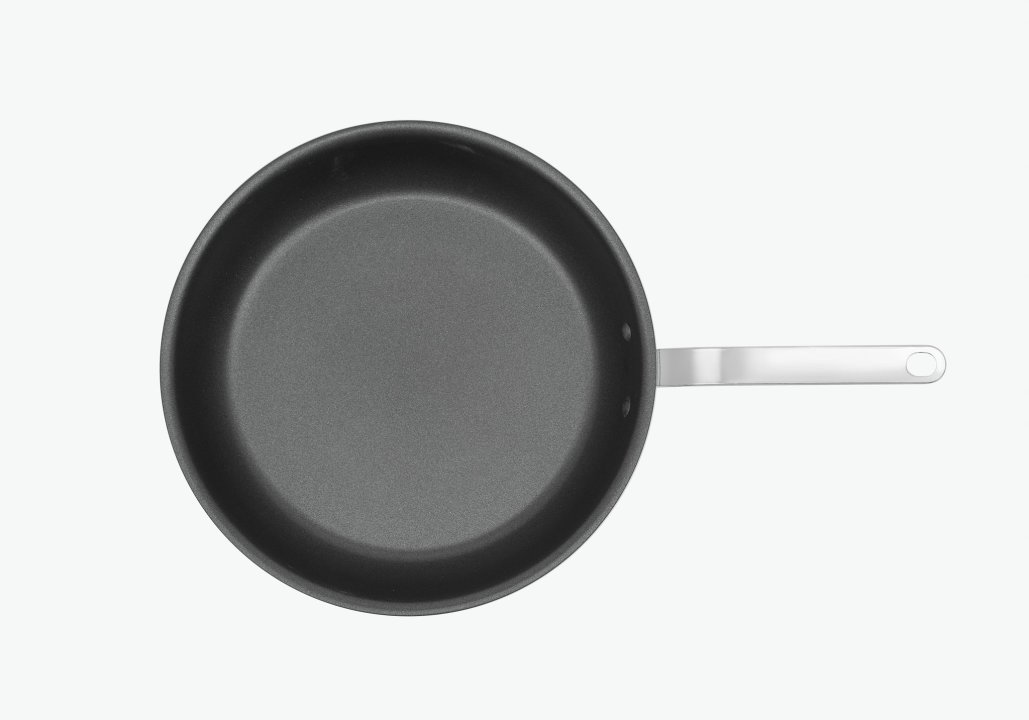 12-inch Tribute® 3-ply fry pan with CeramiGuard® II nonstick coating and plated handle