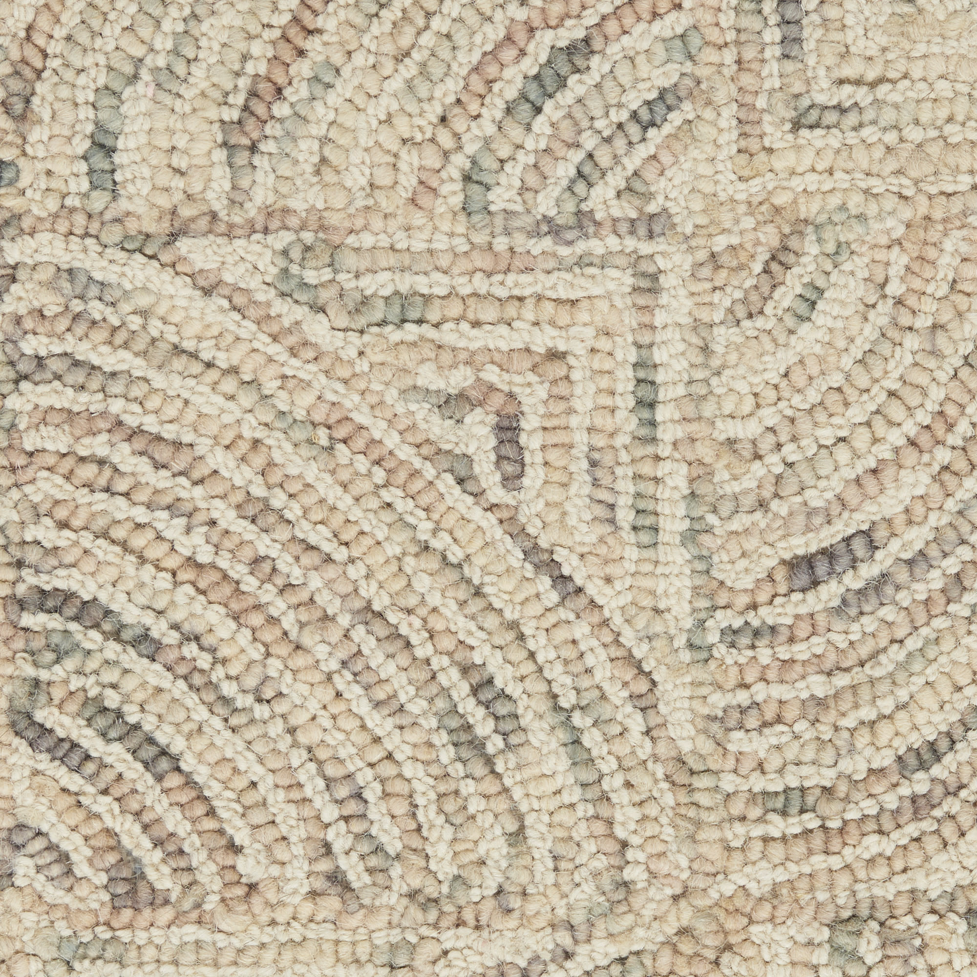 Nourison Interlock 3'9" x 5'9" Ivory Multicolor Modern Indoor Rug