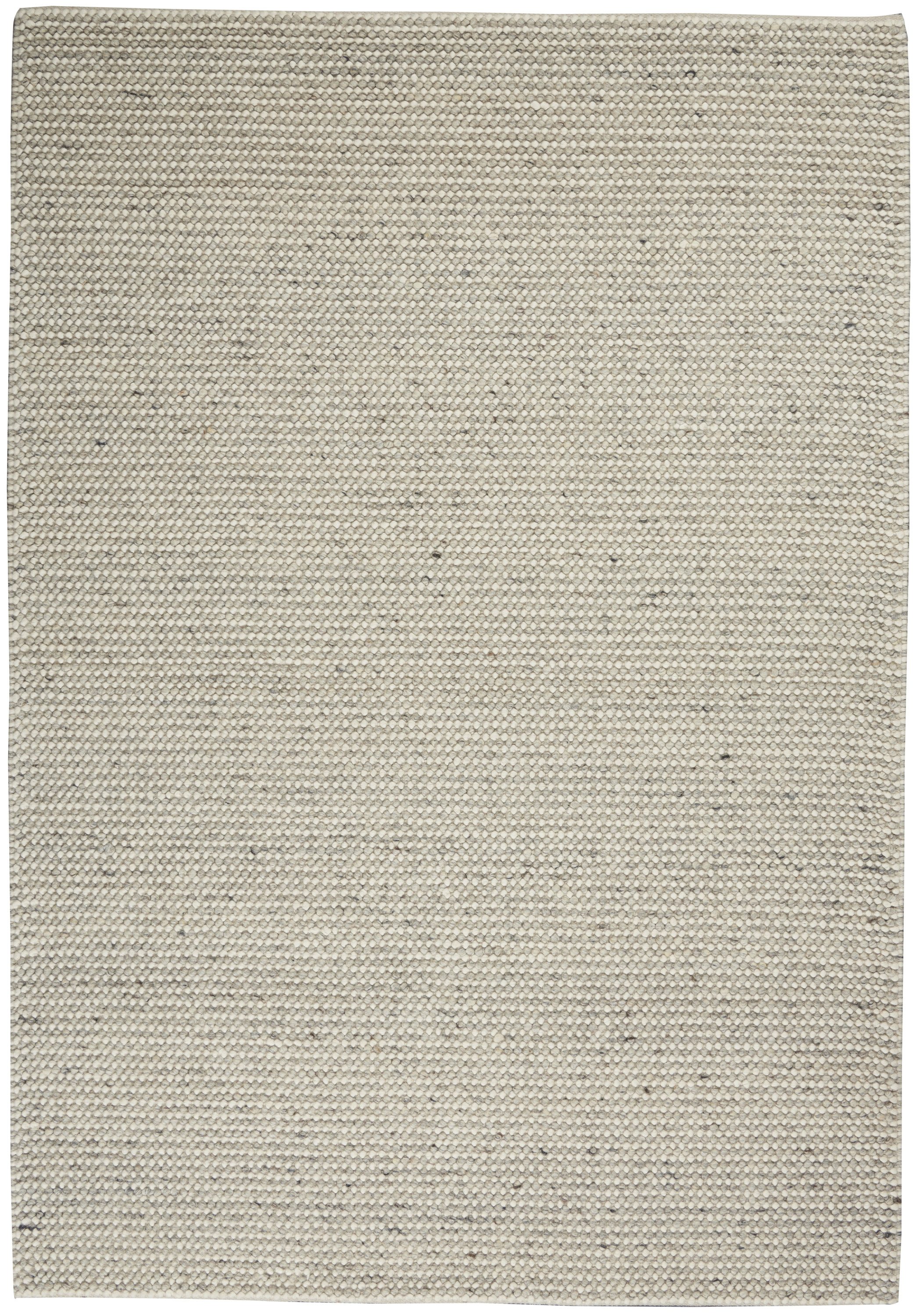 Calvin Klein Textured Dots 5'3" x 7'3" Silver Beach Indoor Rug