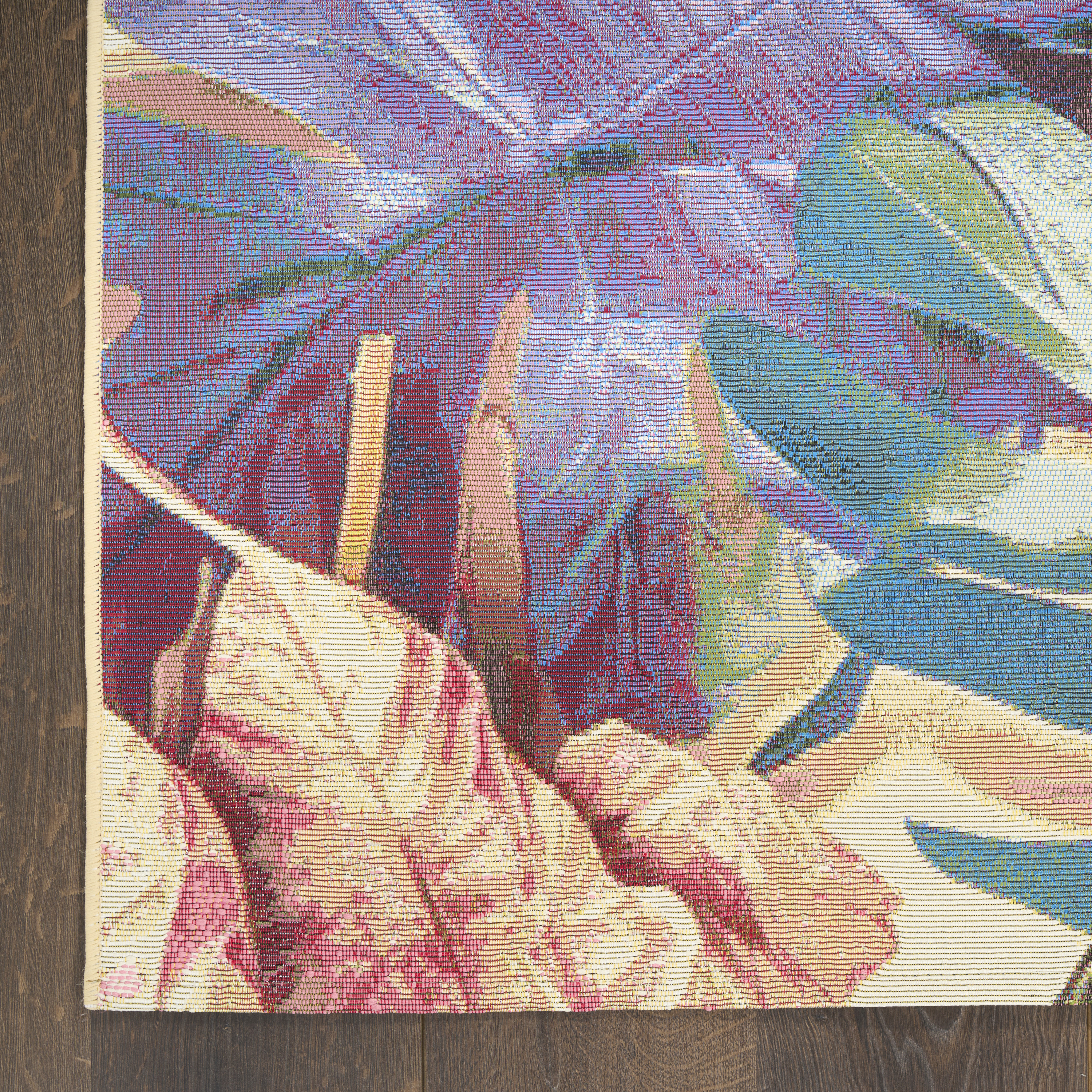 Nourison Color Splash 7'10" x 9'10" Multicolor Tropical Rug