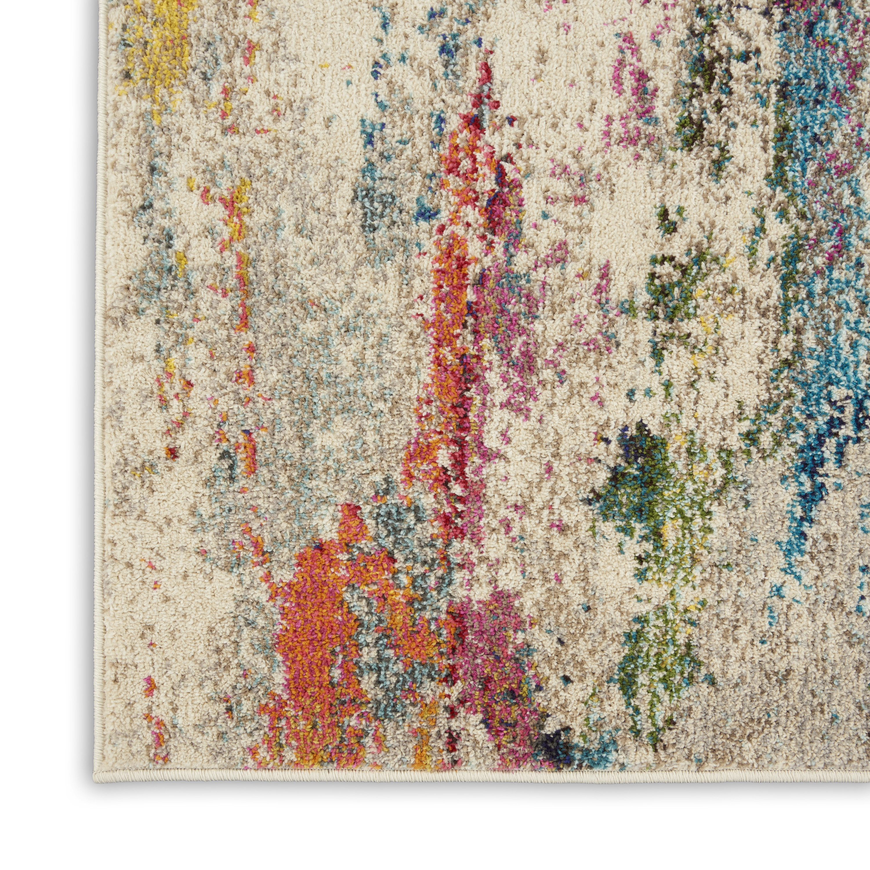 Nourison Celestial 7'10" x 10'6" Ivory Multicolor Modern Indoor Rug