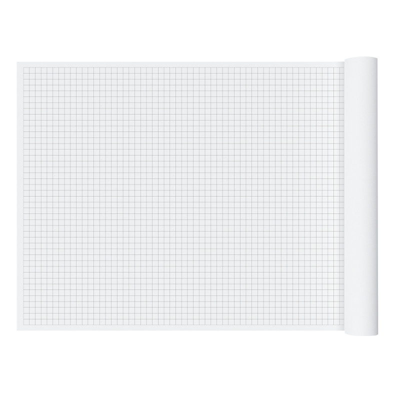 2cm Graph Paper Roll, 36" x 120", Black