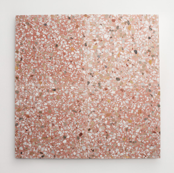 Dolce Vita Terrazzo | Torrone II | Large Field Tile | Rosso | Honed