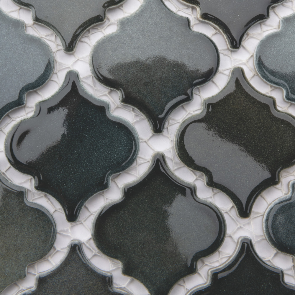 Hudson Tangier Stormy Night 12-3/8 in. x 12-3/8 in. Porcelain Mosaic Tile