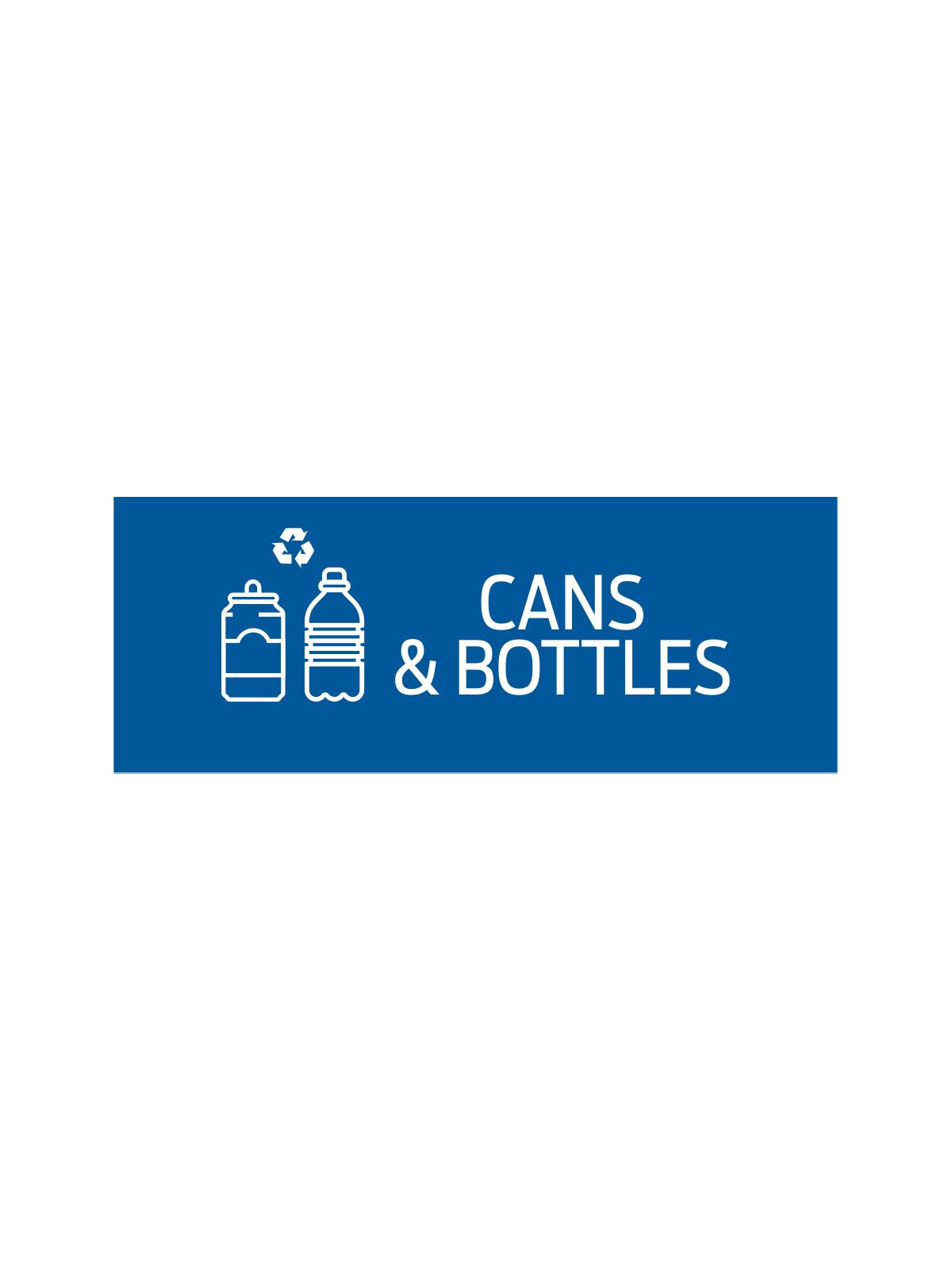 RISE – Triple – Sign – Cans & Bottles – Blue