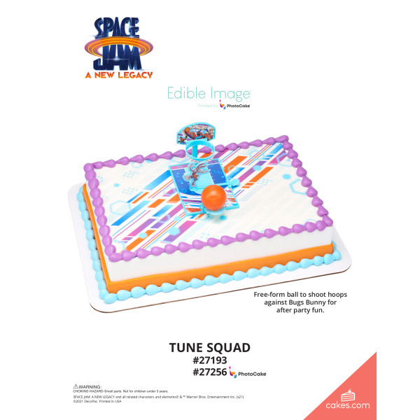 Space Jam: A New Legacy™ Tune Squad The Magic of Cakes® PhotoCake® Enhanced Background Page