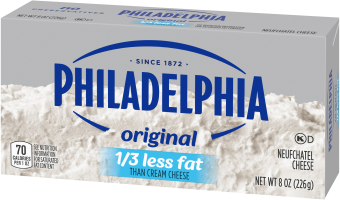 Philadelphia 1/3 Less Fat Neufchatel Brick Cream Cheese, 8 Oz