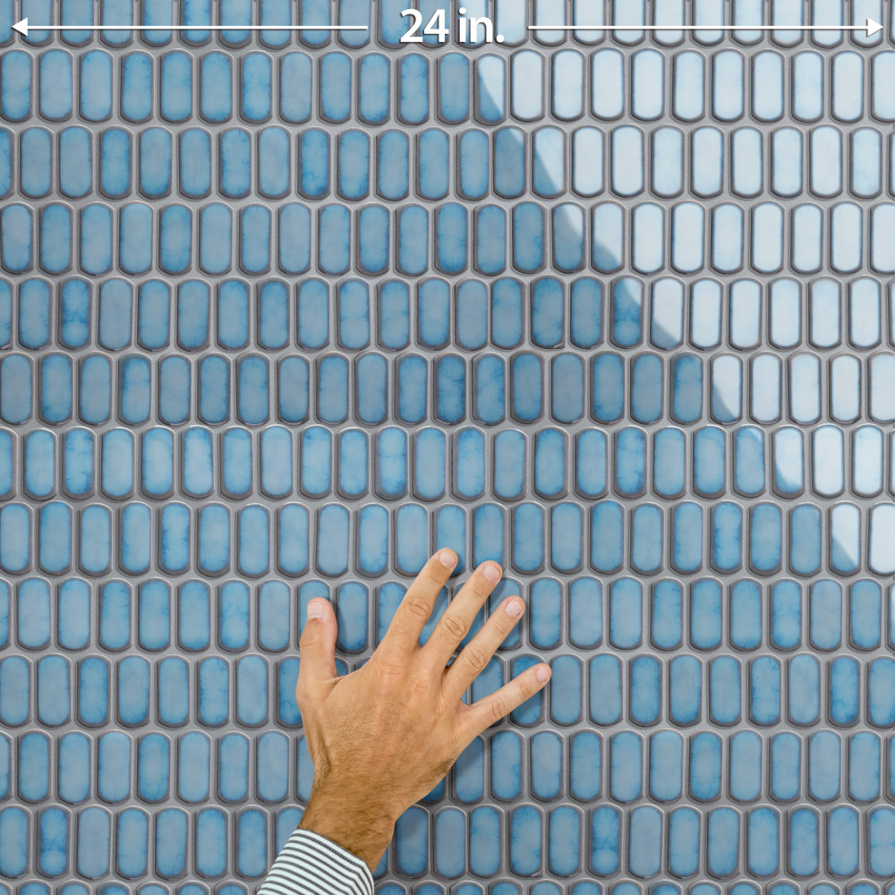 Hudson Capsule Marine 12-1/4 in. x 13-1/8 in. Porcelain Mosaic Tile