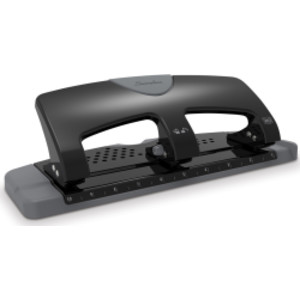SmartTouch 3-Hole Punch, 20-Sheet Capacity, Black