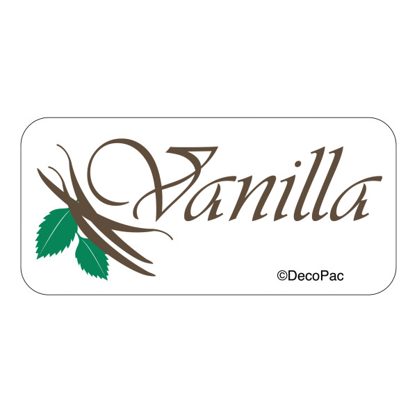 Vanilla Label PhotoCake® Edible Image® Merchandising Label
