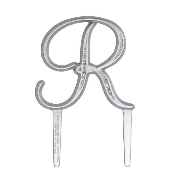 2.5" R Diamond Letter Monogram