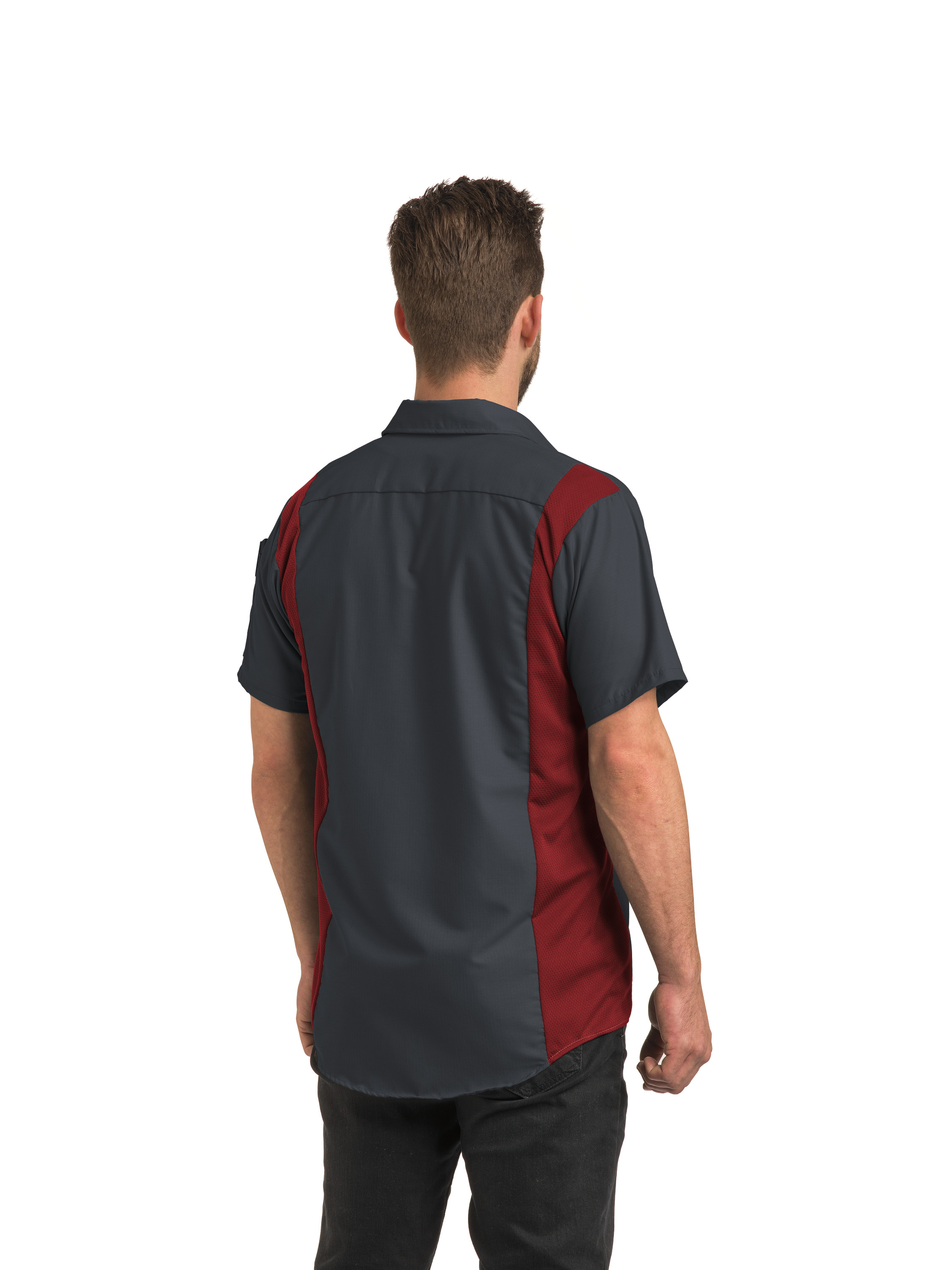 Camisa Red Kap para hombre manga corta Performance Plus Shop con tecnología Oilblok - Imagen 24 de 41