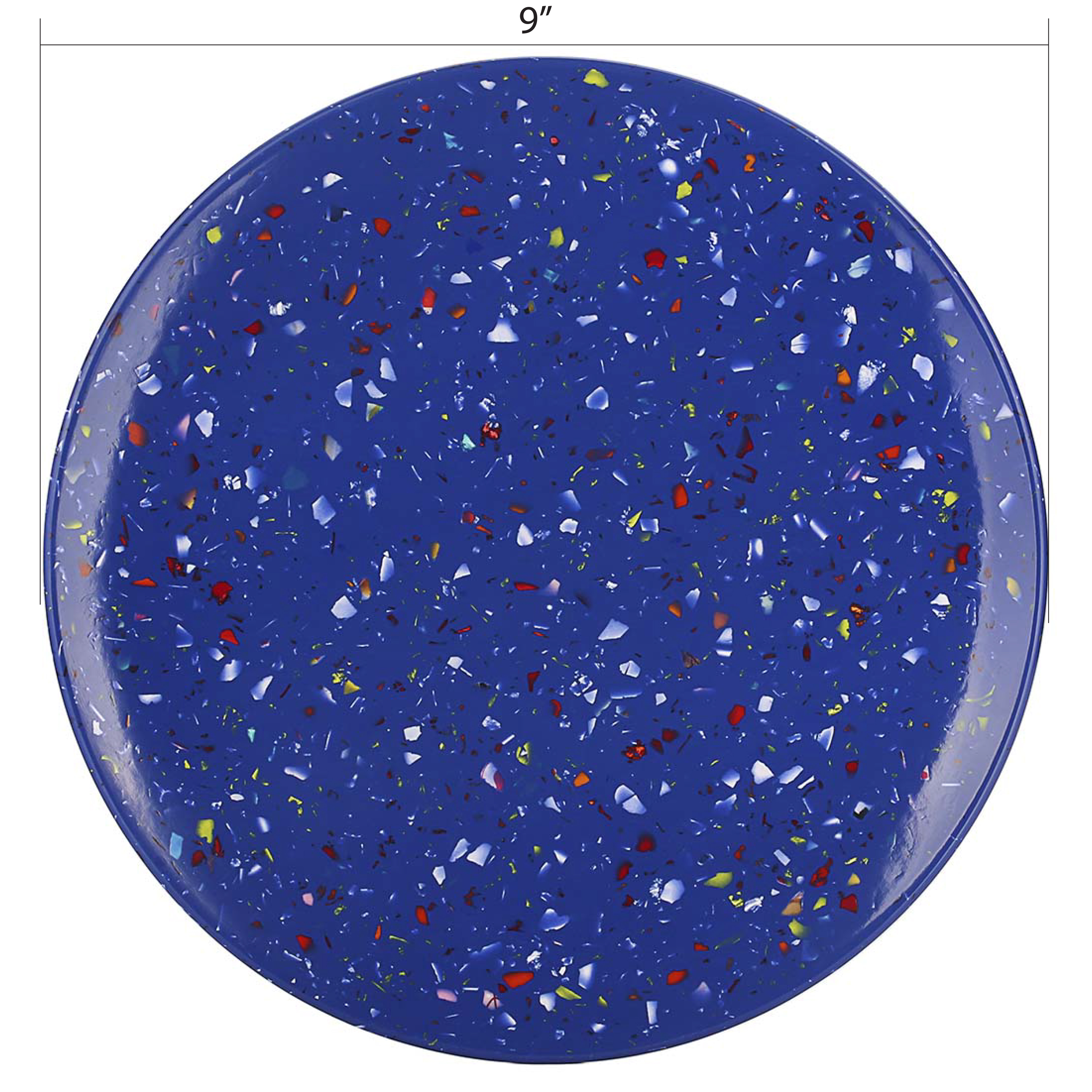 Confetti Salad Plate, Blue, 6-piece set
