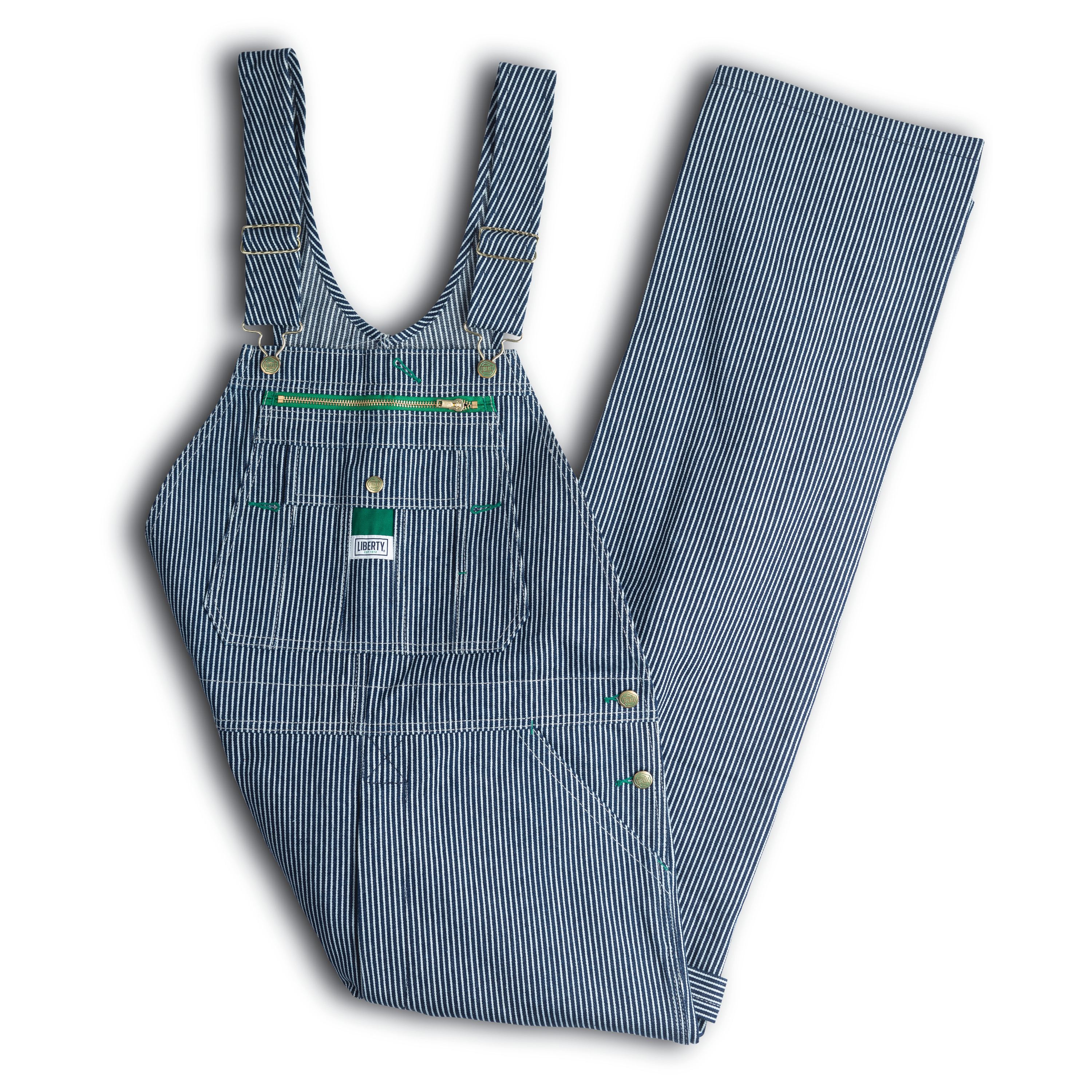 Liberty Hickory Stripe Bib Overalls-Liberty