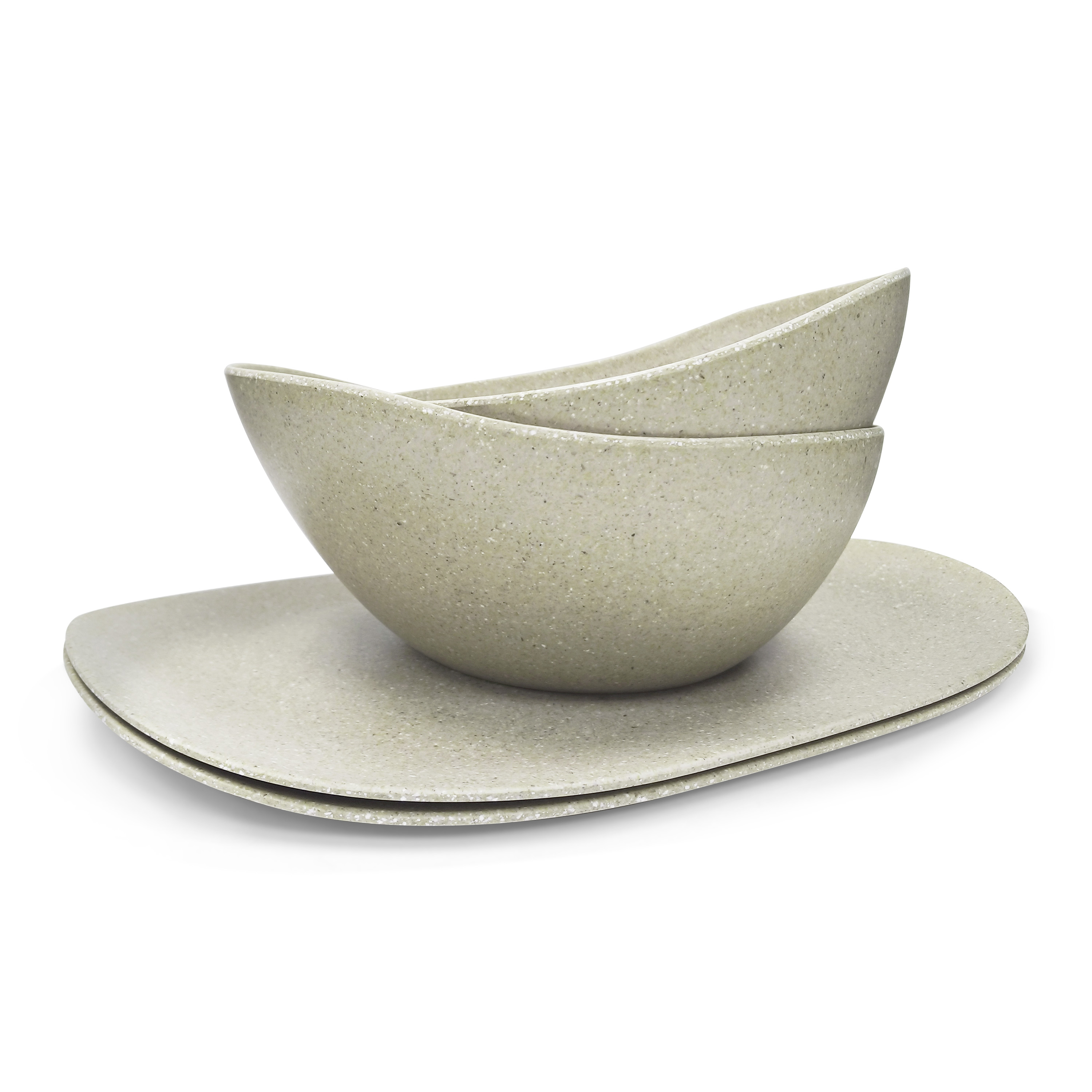 Elements Serving Tray and Bowl Set, White, 4-piece set slideshow image 2 Elements Serving Tray and Bowl Set, White, 4-piece set slideshow image 2