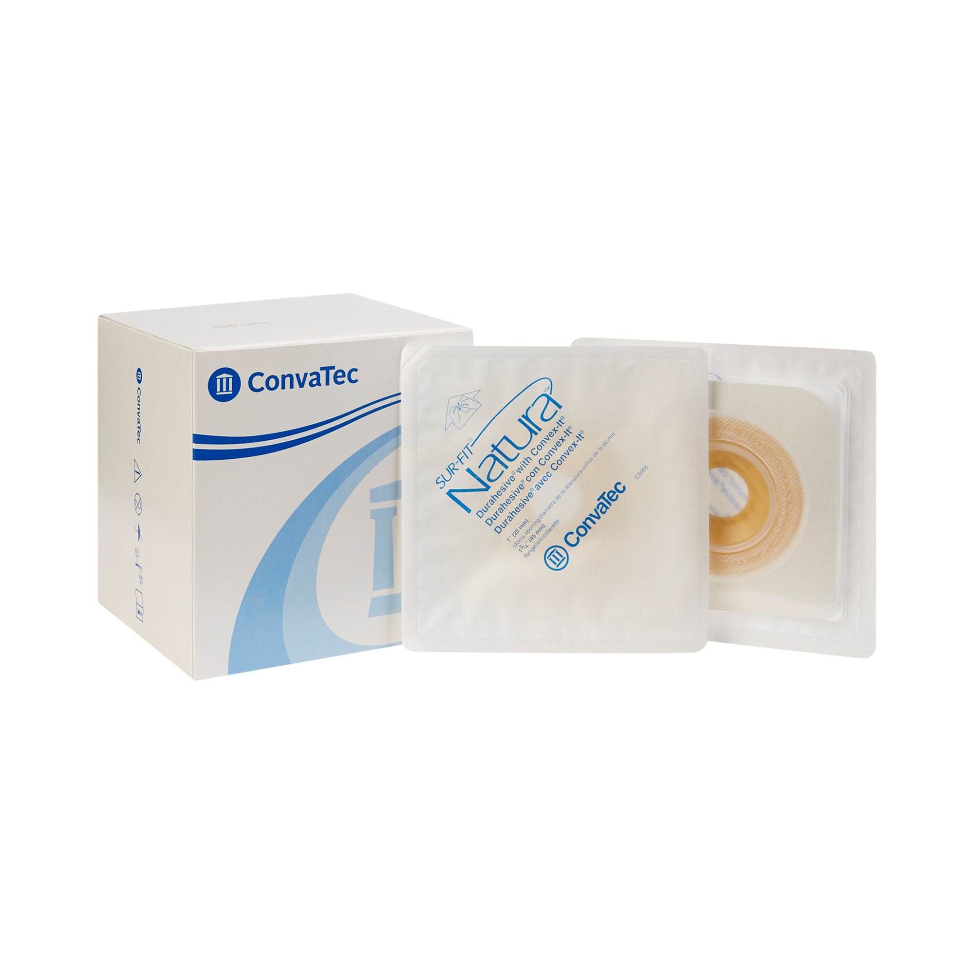 Sur-Fit Natura® Two-Piece Durahesive® Skin Barrier, Pre-cut to fit 25mm Stomas