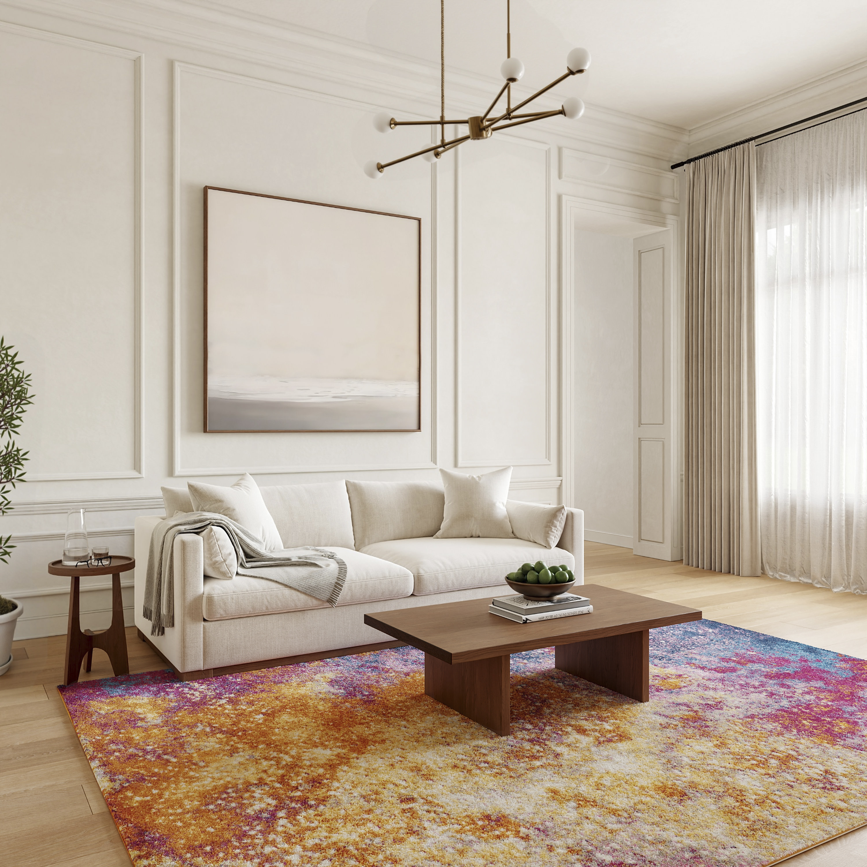 Nourison Passion 8' x 10' Sunburst Modern Indoor Rug