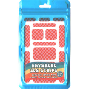Zen Strips, Anywhere Zen, Bumpy Check, 13 Per Set, 6 Sets