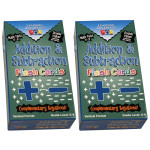 Learning Advantage&reg; Double-Value Vertical Flash Cards - Addition & Subtraction Set - 90 Per Pack, 2 Packs CTU8662-2