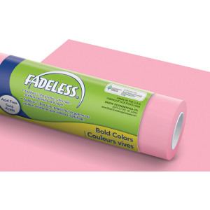 Bulletin Board Art Paper, Pink, 48" x 50', 1 Roll